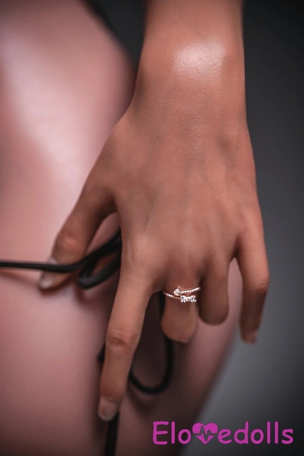 163cm F Cup Silicone Gray Eyes Petite Breasts Brunette Fantasy Sex Doll Detail View 4