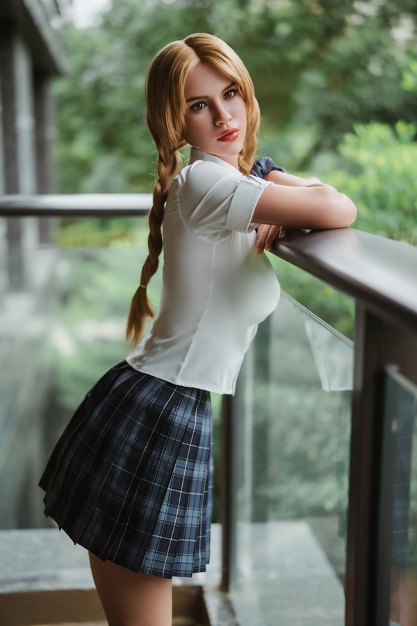 170cm E Cup Silicone Petite Breasts Blonde Natural Lips Teen Sex Doll Gallery 3