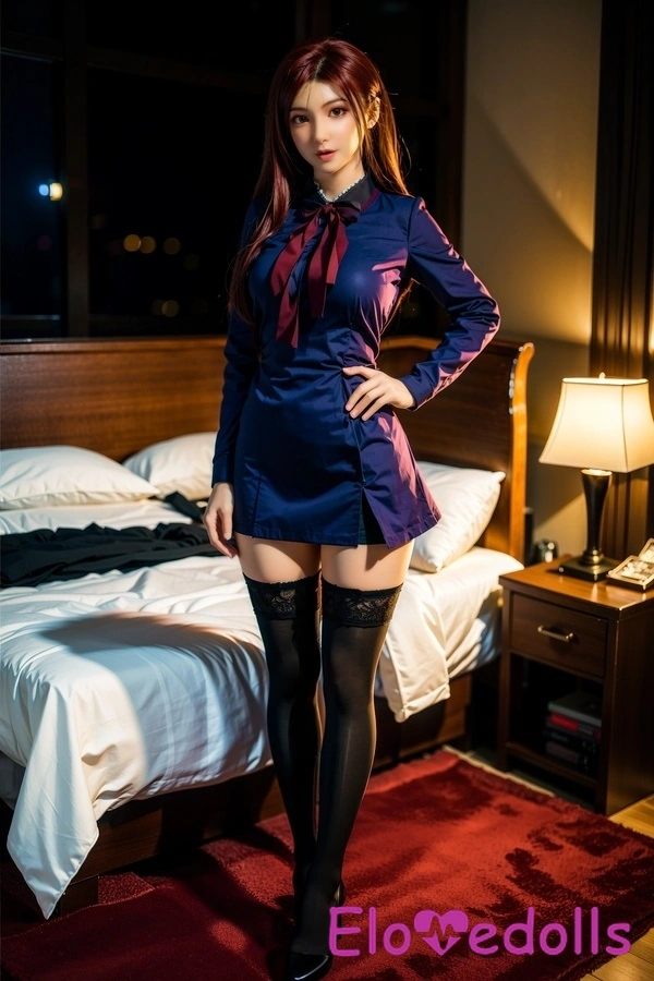 165 cm große Silikonpuppe mit D-Körbchengröße, orangefarben, für Erwachsene, Galerie 11