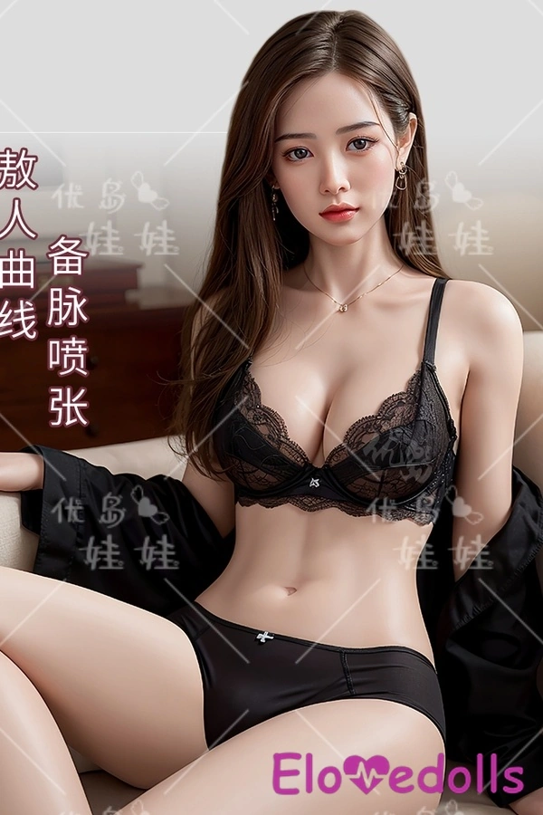 Κεφαλή σιλικόνης D Cup 158cm & σώμα TPE Λεπτά χείλη Μικρά στήθη Ρεαλιστική κούκλα σεξ Λεπτομέρειες προβολής 1