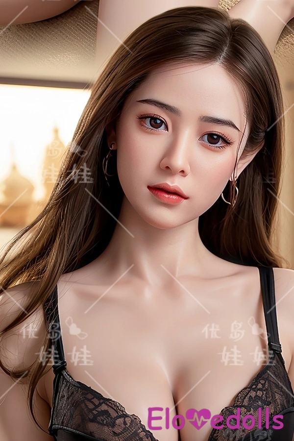 158cm D Cup Silicone Head & TPE Body Gray Petite Breasts Realistic Sex Doll Product