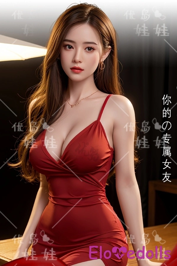 148 см силіконова головка E-чашки та тіло з TPE, мініатюрні груди, бурштинові очі, тонкі губи, реалістична секс-лялька, детальний огляд 1