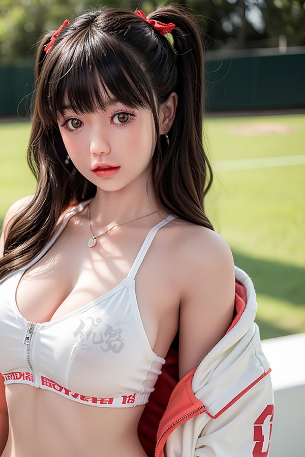 158cm D Cup Silicone Head & TPE Body Petite Thin Lips Gray Eyes Realistic Sex Doll Gallery 2