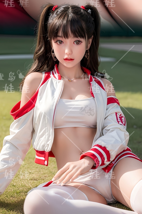 158cm D Cup Silicone Head & TPE Body Gray Eyes Petite Small Breasts Realistic Sex Doll Detail View 9