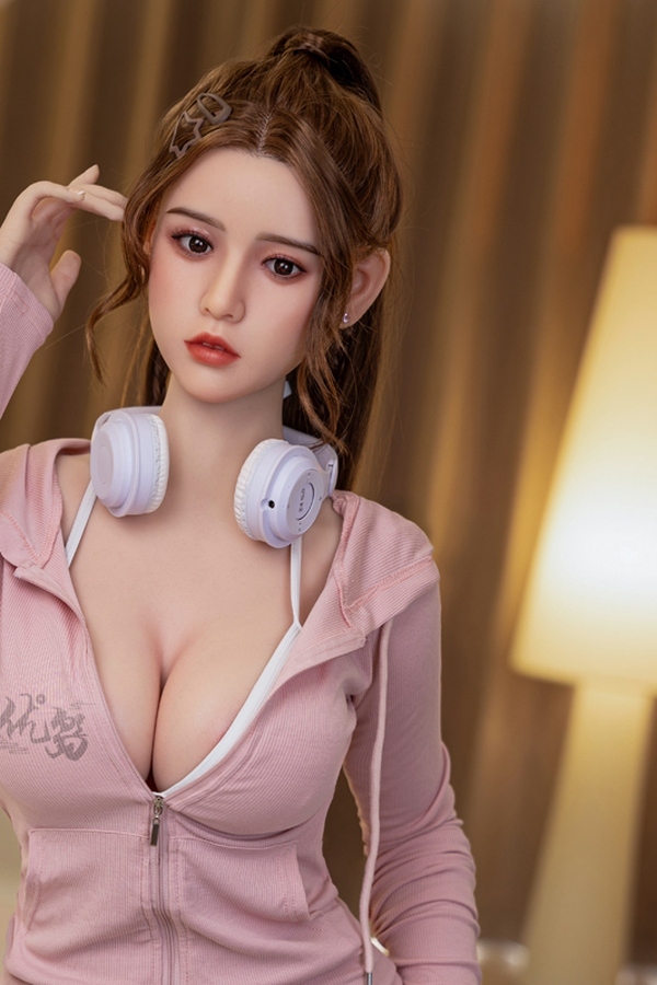 158cm D Cup Silicone Head & TPE Body Petite Breasts Brunette Thin Lips Realistic Sex Doll Gallery 2