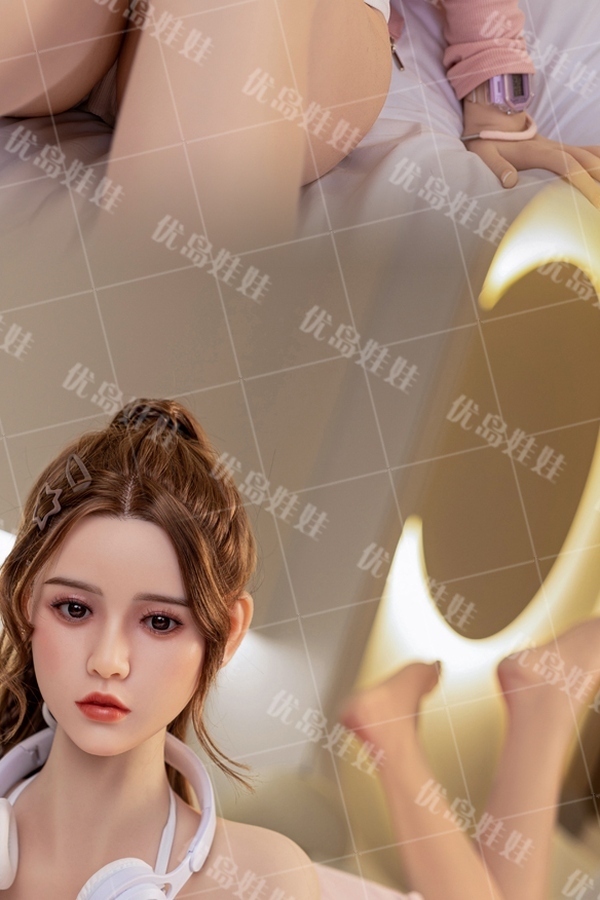 158cm D Cup Silicone Head & TPE Body Petite Breasts Brunette Voluptuous Realistic Sex Doll Gallery 7