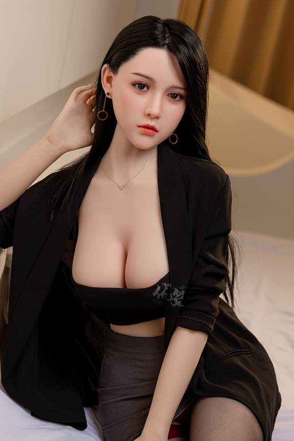 158cm D Cup Silicone Petite Black Amber Eyes Realistic Sex Doll Gallery 4