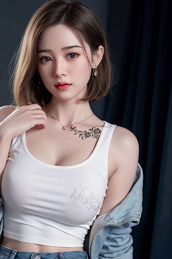 158cm D Cup Silicone Gray Eyes Full Lips Realistic Sex Doll Product