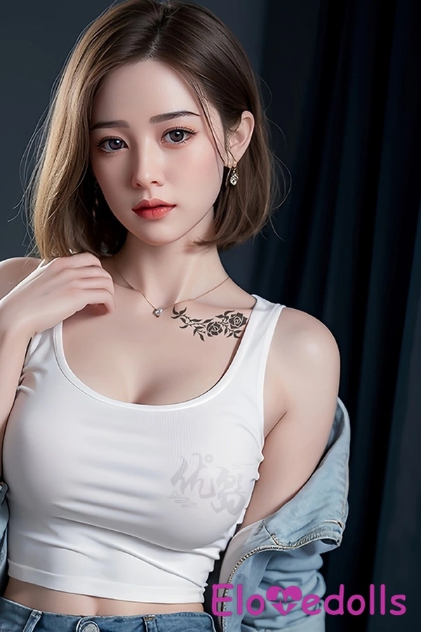 158cm D Cup Silicone Gray Eyes Full Lips Realistic Sex Doll Product