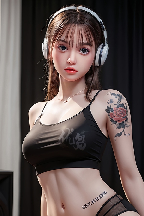 158cm D Cup Silicone Thin Lips Gray Petite Breasts Realistic Sex Doll Product