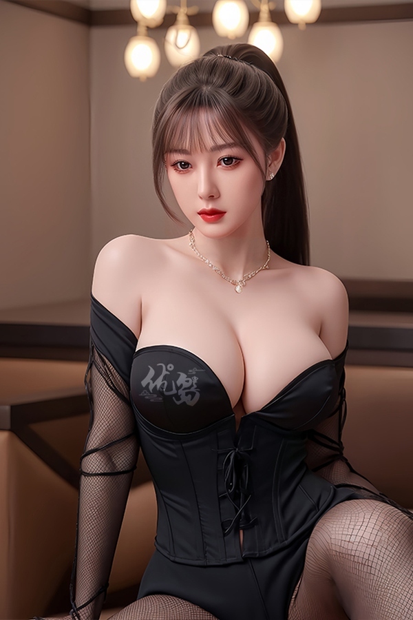 158cm D Cup Silicone Petite Breasts Thin Lips Gray Teen Sex Doll Gallery 4