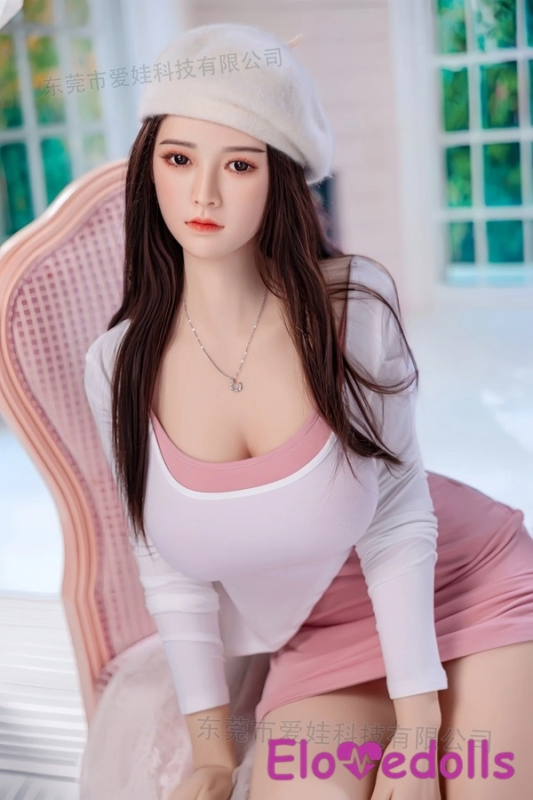 160 cm große asiatische Sex-Puppe, E-Körbchengröße, TPE, brünett, graue Augen, schmale Lippen, Galerie 8