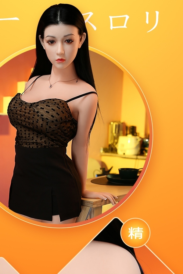 160cm E Cup TPE Petite Amber Eyes Black Chinese Sex Doll Gallery 4