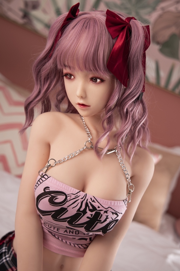 160cm E Cup TPE Pink Gray Eyes Thin Lips Teen Sex Doll Gallery 7