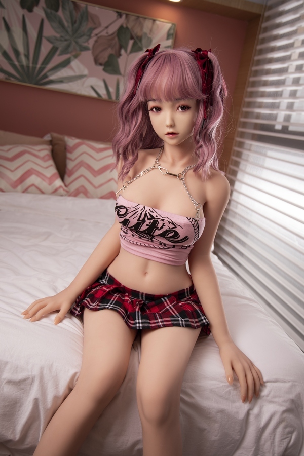 160cm E Cup TPE Gray Eyes Petite Breasts Pink Teen Sex Doll Detail View 11