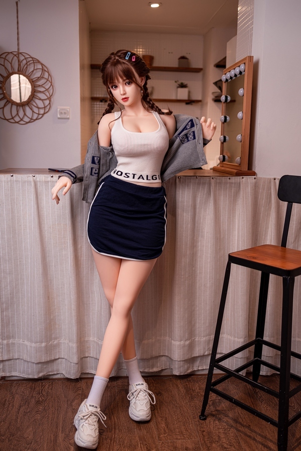 160cm E Cup TPE Brunette Thin Lips Gray Eyes Anime Sex Doll Gallery 3