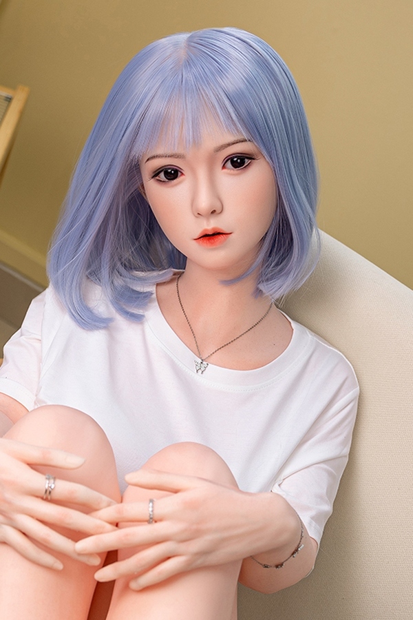 160cm E Cup TPE Thin Lips White Blue Eyes Mini Sex Doll Gallery 8