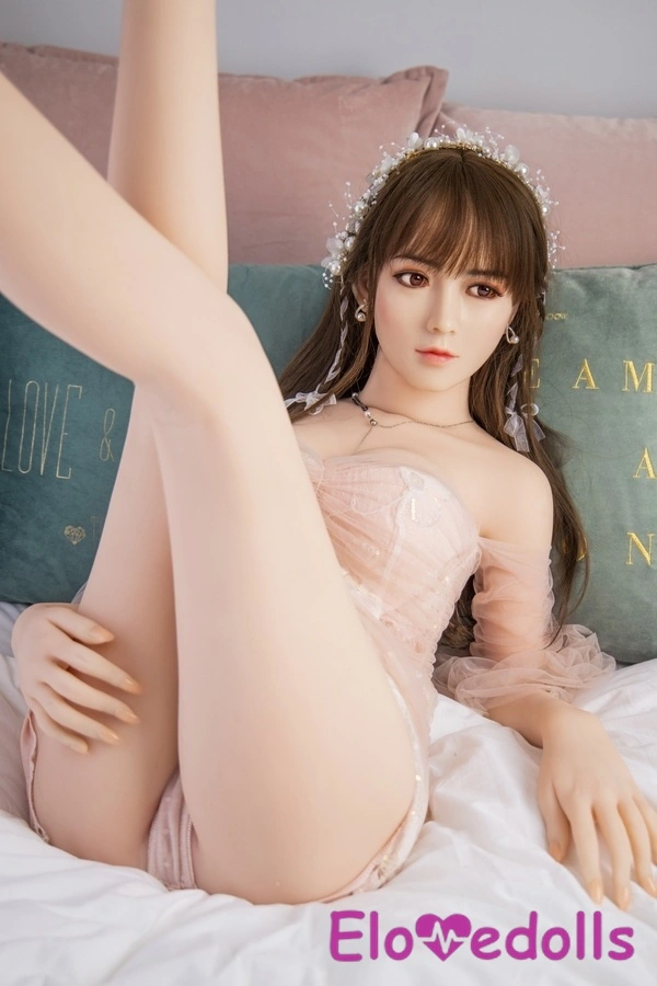 Κεφαλή σιλικόνης D Cup 163cm & σώμα TPE Λεπτά χείλη Γκρι μάτια Ροζ ρεαλιστική κούκλα σεξ Λεπτομέρειες προβολής 4