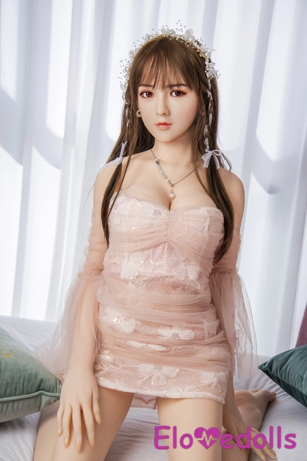 Κεφαλή σιλικόνης D Cup 163cm & σώμα TPE Μικρά στήθη Μικρά γκρίζα μάτια Ρεαλιστική κούκλα σεξ Λεπτομέρειες Προβολή 6