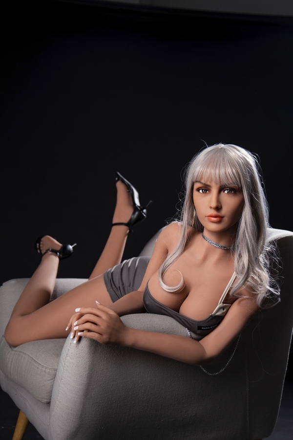 163cm D Cup TPE White Gray Eyes Thin Lips Realistic Sex Doll Detail View 4
