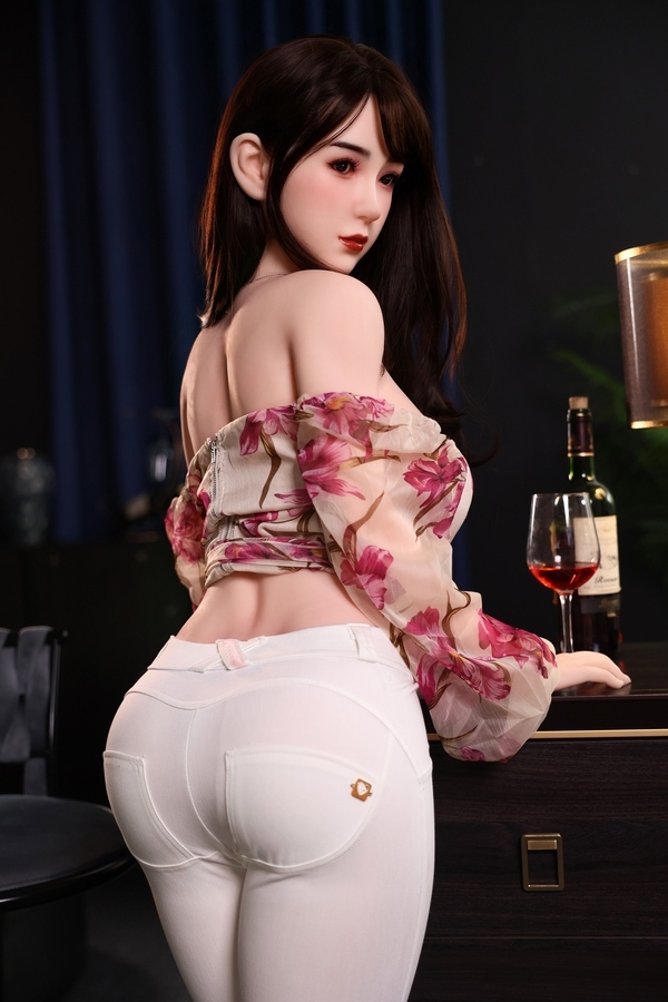 163cm D Cup Silicone Head & TPE Body Petite Breasts Amber Eyes Voluptuous Realistic Sex Doll Gallery 7