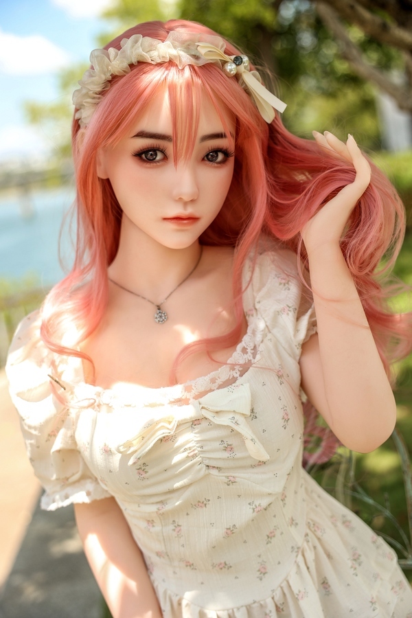 155cm B Cup Silicone Head & TPE Body Petite Breasts Gray Eyes Teen Sex Doll Product