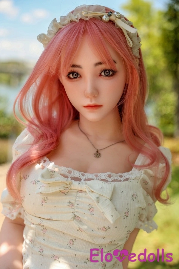 155cm B-kupa silikonhuvud och TPE-kropp Små rosa bröst Tonårssexdocka Galleri 4