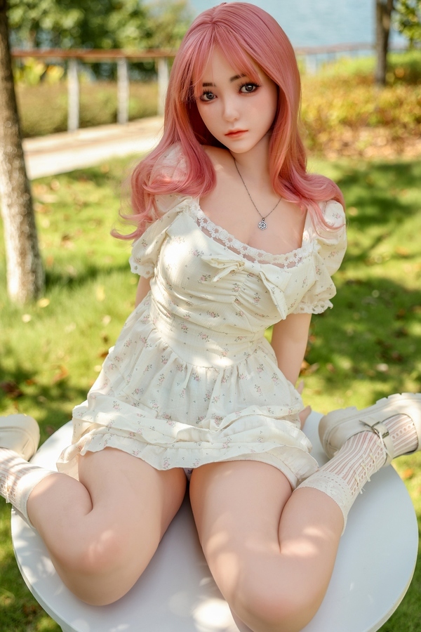 155cm B Cup Silicone Head & TPE Body Petite Breasts Pink Teen Sex Doll Gallery 5