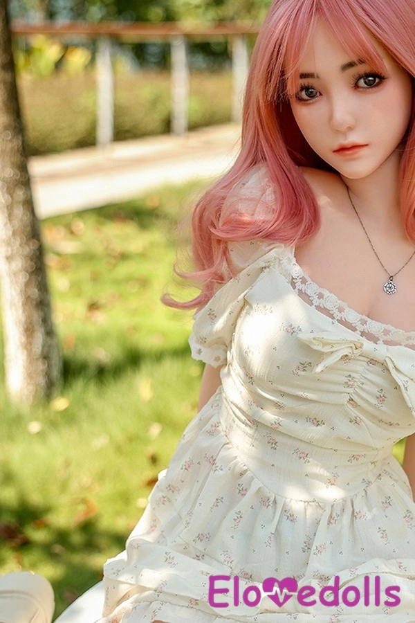 155cm B-kupa silikonhuvud och TPE-kropp grå ögon små naturliga läppar tonårssexdocka detaljvy 9