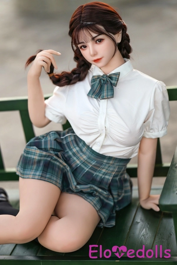 155 см, силиконовая голова с чашечкой B и тело из термопластичного эластомера, миниатюрная брюнетка с тонкими губами, фантазийная секс-кукла, детальный вид 8