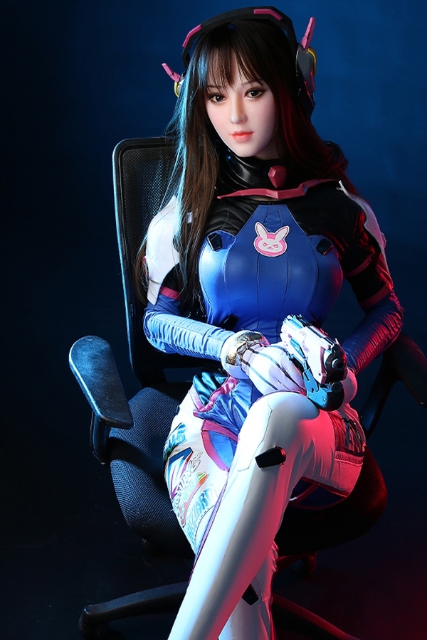 155cm B Cup Silicone Head & TPE Body Athletic Blue Eyes Full Lips Fantasy Sex Doll Product