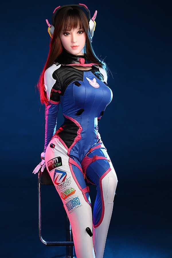 155cm B Cup Silicone Head & TPE Body Brunette Athletic Blue Eyes Fantasy Sex Doll Gallery 6