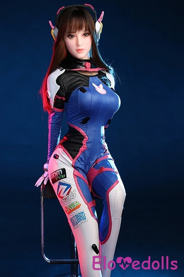 155 cm große, brünette, athletische Frau mit B-Körbchen, Silikonkopf und TPE-Körper, blaue Augen, Fantasy-Sexdoll-Galerie 6