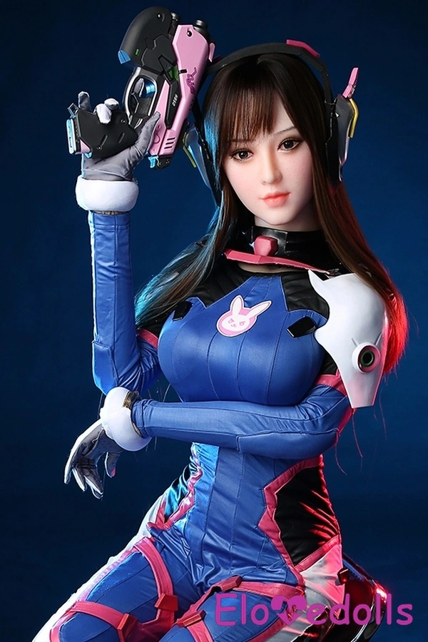 155 cm große Fantasy-Sexdoll mit Silikonkopf und TPE-Körper, brünett, mittlerer Brustumfang, blauen Augen und B-Körbchengröße – Galerie 7