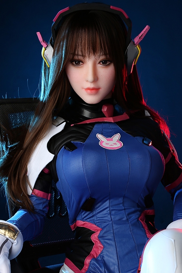 155cm B Cup Silicone Head & TPE Body Brunette Medium Breasts Blue Eyes Fantasy Sex Doll Gallery 8