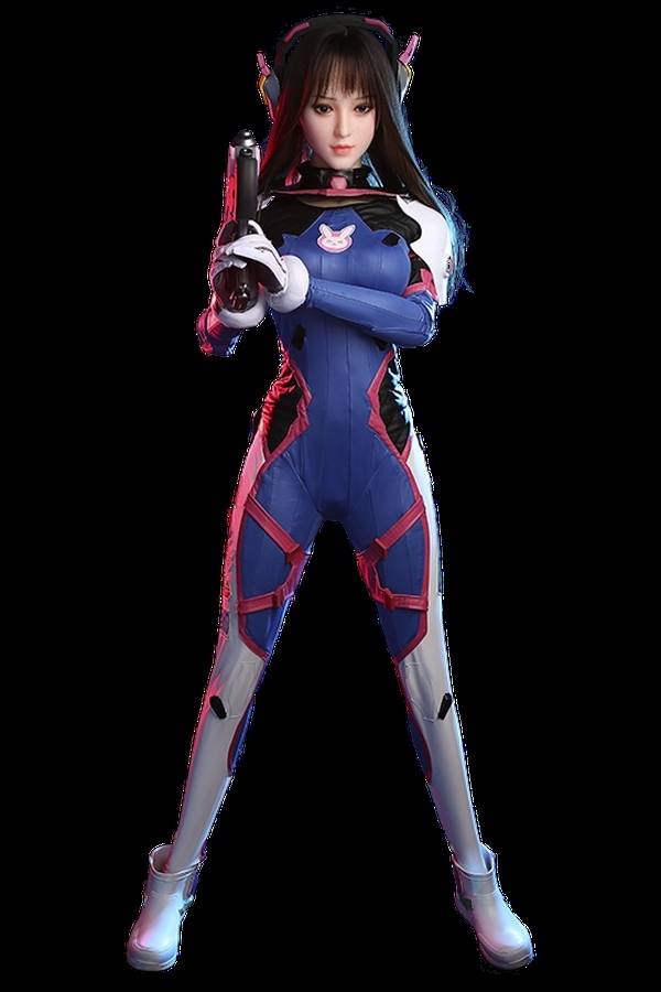 155cm B Cup Silicone Head & TPE Body Brunette Full Lips Medium Breasts Fantasy Sex Doll Detail View 1