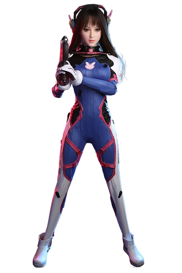 155cm B Cup Silicone Head & TPE Body Medium Breasts Athletic Blue Eyes Fantasy Sex Doll Detail View 2