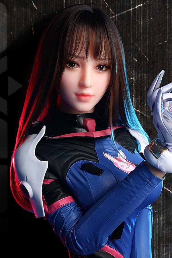 155cm B Cup Silicone Head & TPE Body Athletic Blue Eyes Full Lips Fantasy Sex Doll Detail View 4