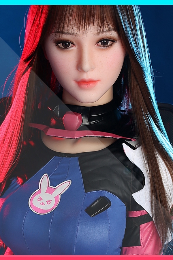 155cm B Cup Silicone Head & TPE Body Medium Breasts Athletic Blue Eyes Fantasy Sex Doll Detail View 6