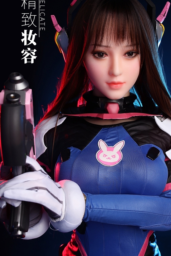 155cm B Cup Silicone Head & TPE Body Blue Eyes Athletic Full Lips Fantasy Sex Doll Detail View 9