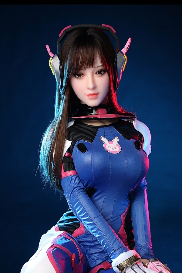 155cm B Cup Silicone Head & TPE Body Medium Breasts Blue Eyes Full Lips Fantasy Sex Doll Detail View 10