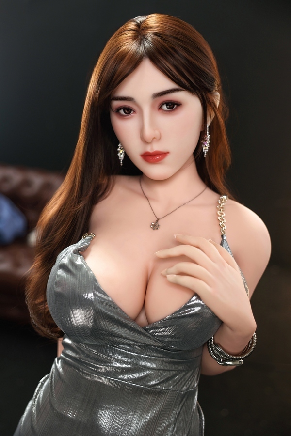 163cm D Cup Silicone Head & TPE Body Red Thin Lips Voluptuous Realistic Sex Doll Gallery 4