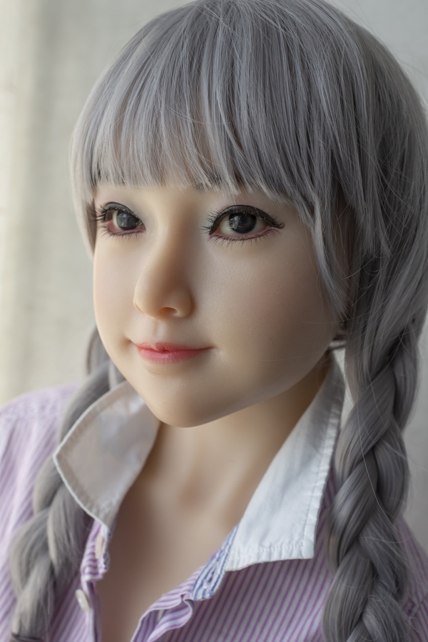 143cm A Cup Silicone Head & TPE Body Petite Gray Eyes Breasts Teen Sex Doll Product