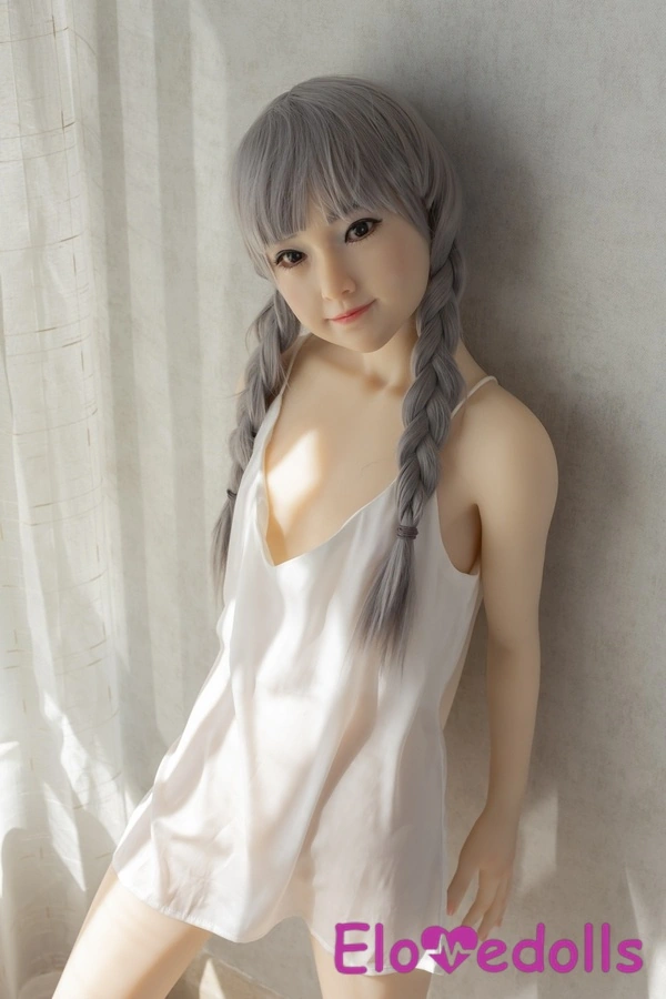 Κεφαλή σιλικόνης 143cm A Cup & σώμα TPE Ξανθό Γκρι Μάτια Λεπτά Χείλη Έφηβη Κούκλα Σεξ Λεπτομέρειες Προβολή 28