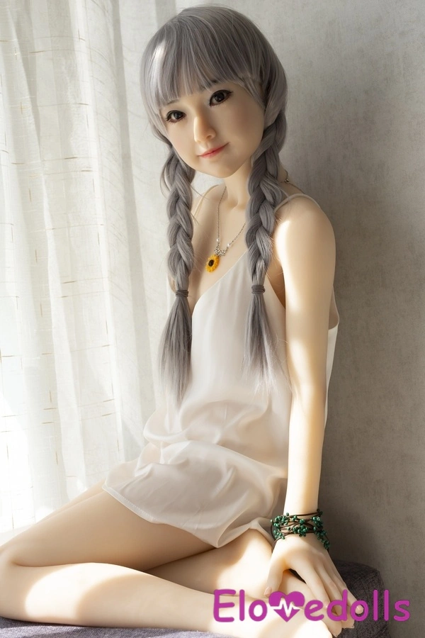 Κεφαλή σιλικόνης 143cm A Cup & σώμα TPE Petite Breasts Λεπτά χείλη Ξανθιά έφηβη κούκλα σεξ Λεπτομέρειες Προβολή 31