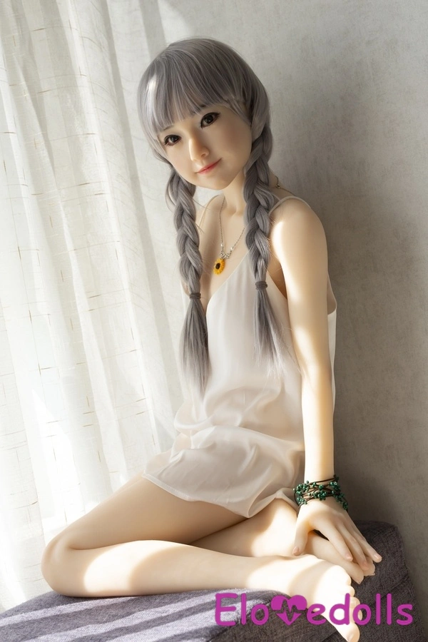 Κεφαλή σιλικόνης 143cm A Cup & σώμα TPE Petite Breasts Λεπτά χείλη Ξανθιά έφηβη κούκλα σεξ Λεπτομέρειες Προβολή 32