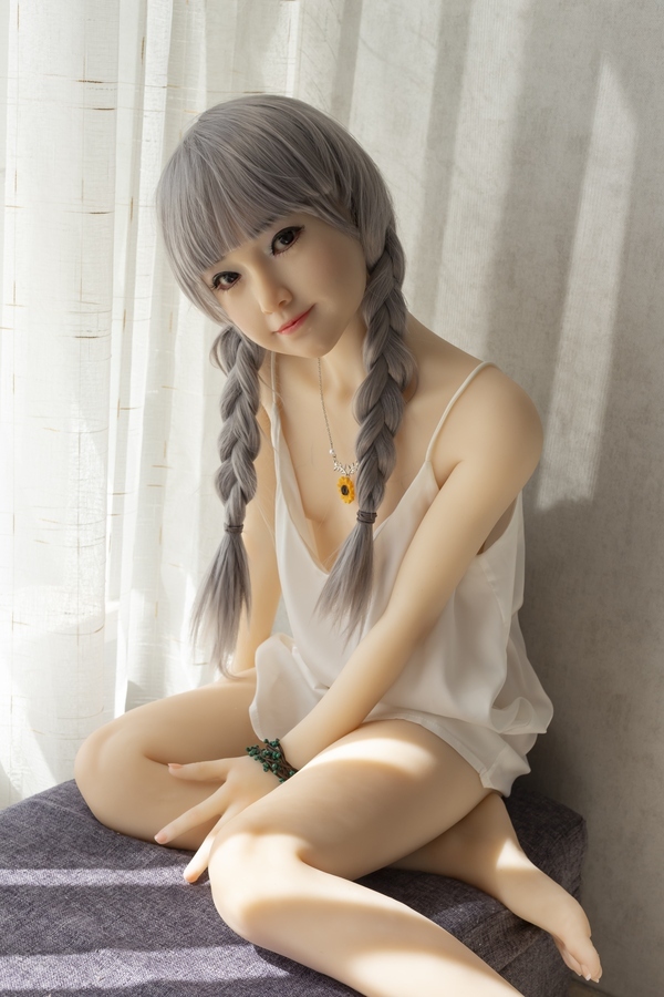 143cm A Cup Silicone Head & TPE Body Petite Breasts Thin Lips Teen Sex Doll Detail View 35