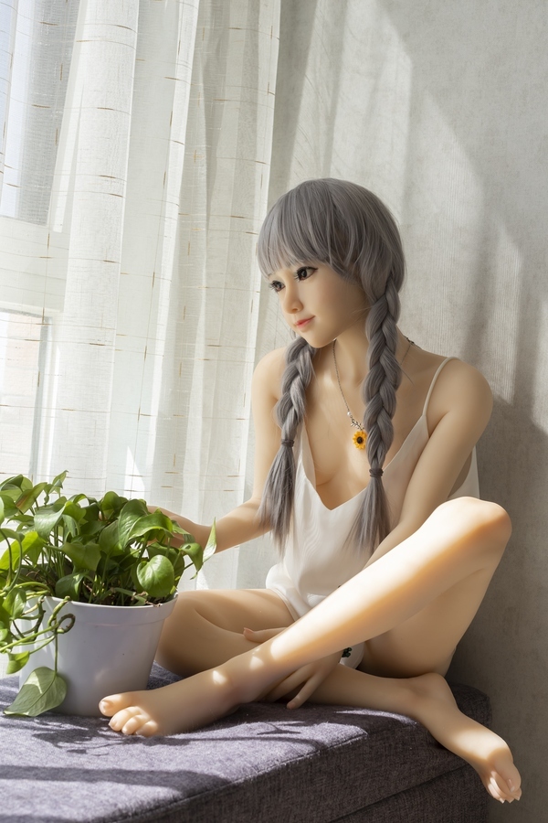 143cm A Cup Silicone Head & TPE Body Petite Blonde Breasts Teen Sex Doll Detail View 43