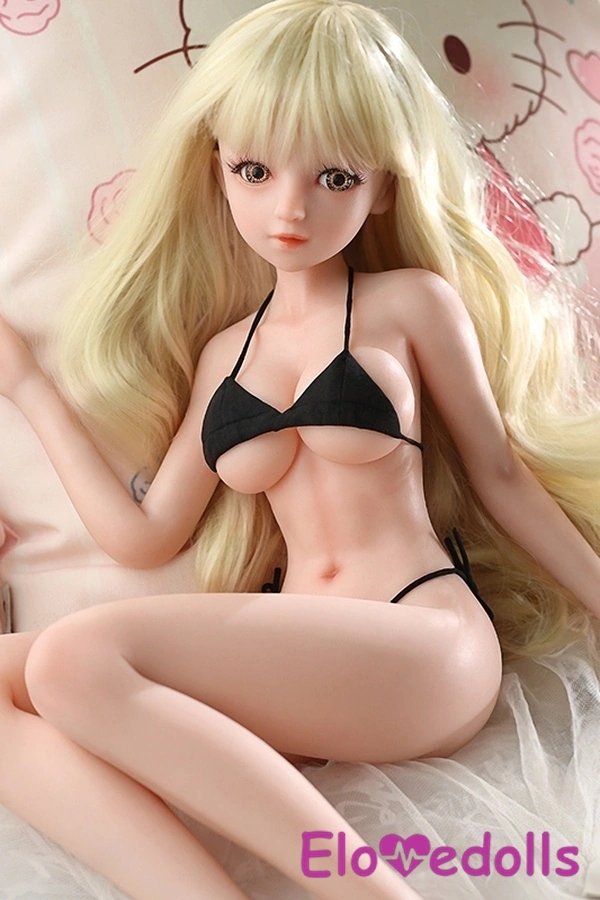 Búp bê tình dục mini 62cm cúp C bằng silicon, tóc vàng, môi mỏng, Bộ sưu tập 4