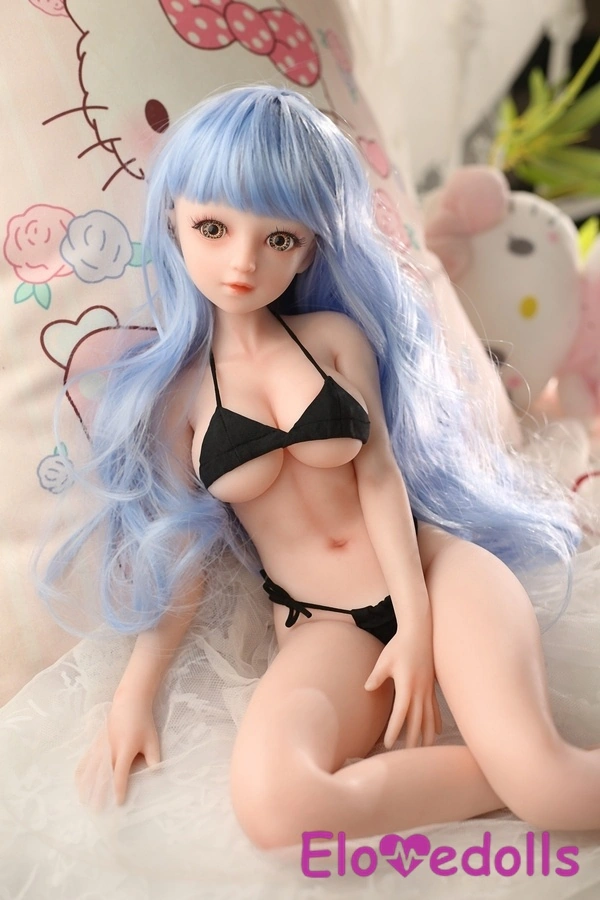 Búp bê tình dục mini 62cm cúp C bằng silicon, ngực nhỏ màu vàng, mắt xám, bộ sưu tập 8